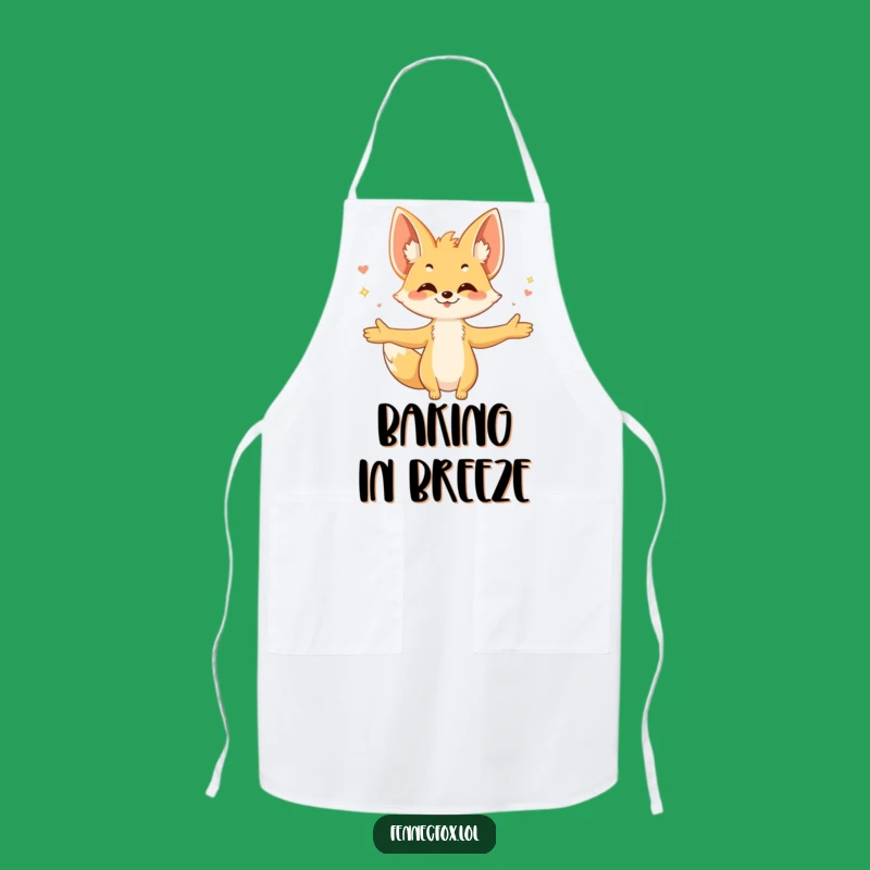 Funny Fennec Fox Apron: Embrace the Breeze While You Cook Hilariously