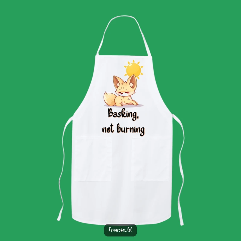 Funny Fennec Fox Apron: Luxurious Stretch Under Sun Kitchen Fun Gift