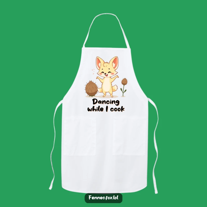 Funny Fennec Fox Dance Apron: Hilarious Tumbleweed Chef Gear