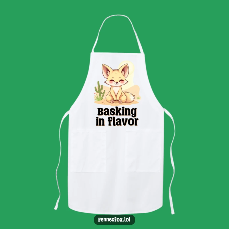 Funny Fennec Fox Sunbeam Apron - Hilarious Kitchen Sunshine Cover