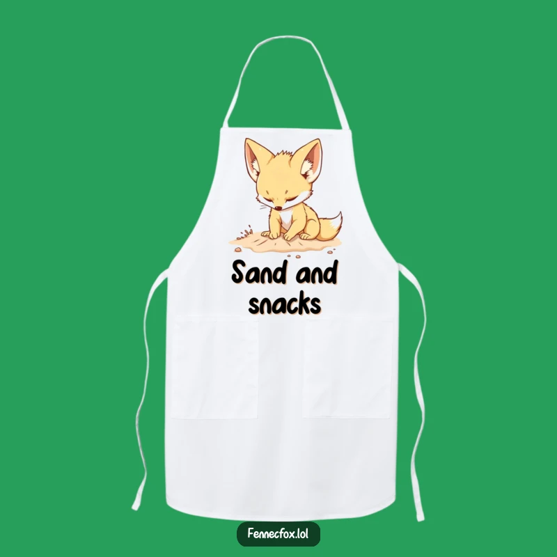 Funny Fennec Fox Apron: Desert Digging Fun, Perfect Animal Gift
