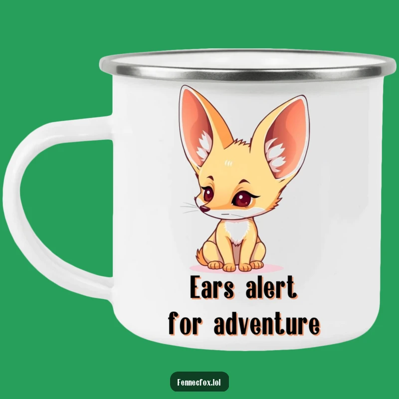 Funny Fennec Fox Camping Mug - Big Ears for Campfire Tales