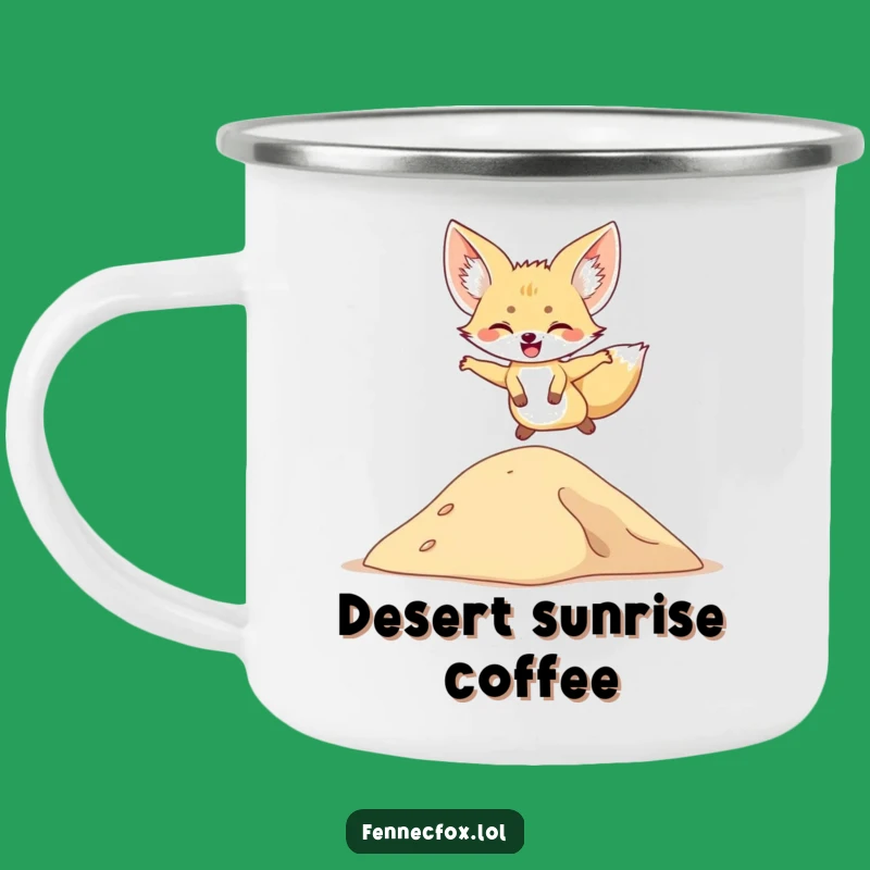 Funny Fennec Fox Camping Mug: Desert Sips & Perfect Gift
