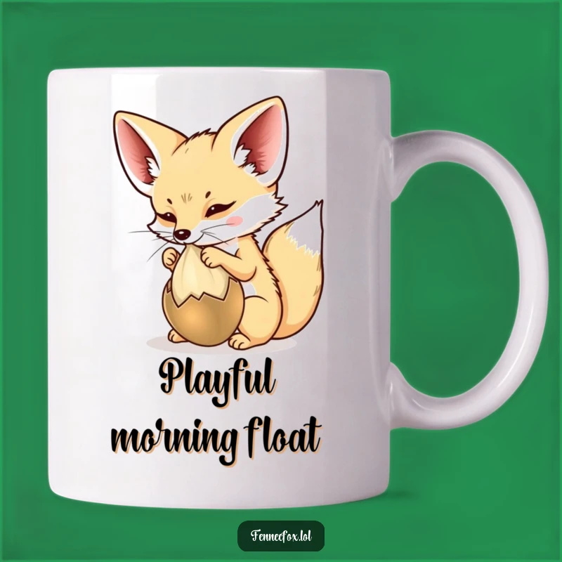 Funny Fennec Fox Mug: Playful Seed Chaser Character, Perfect Funny Gift