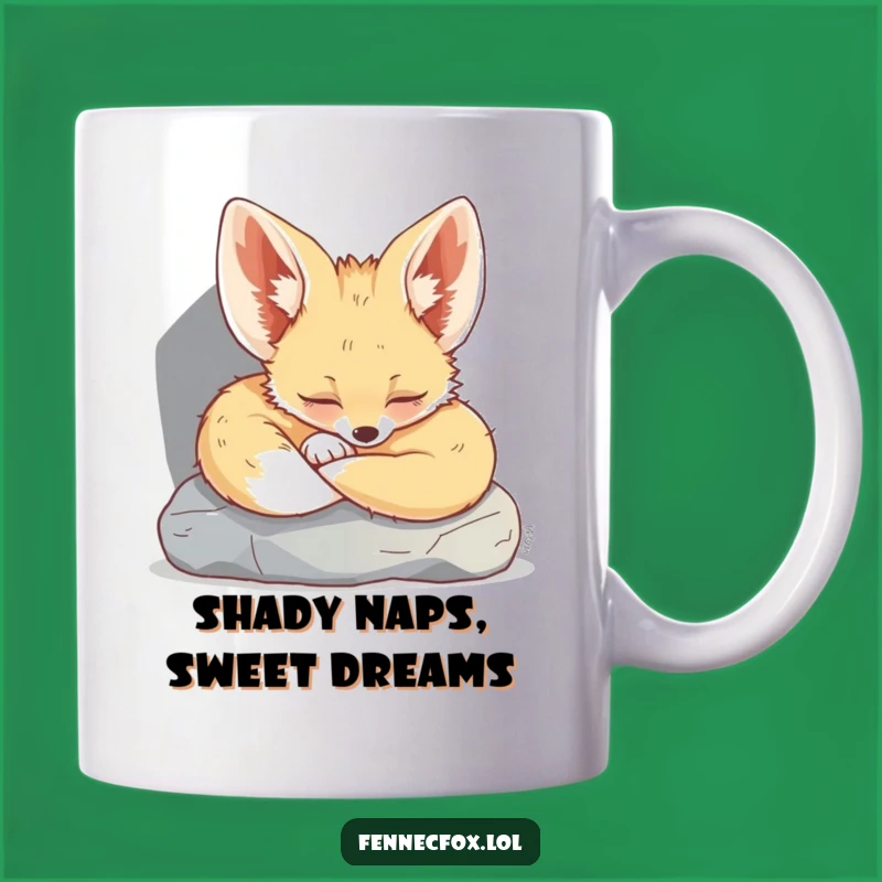 Funny Fennec Fox Nap Mug: Adorable Sleeping Desert Vixen, Perfect Funny Gift