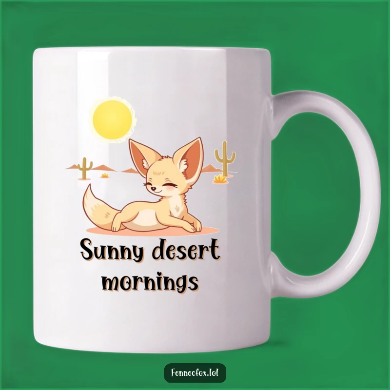 Funny Fennec Fox Mug: Desert Relaxation Creator, Perfect Funny Gift