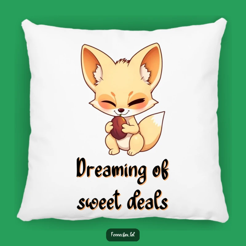 Cute Funny Fennec Fox Winking Pillow - Confident Accent Cushion