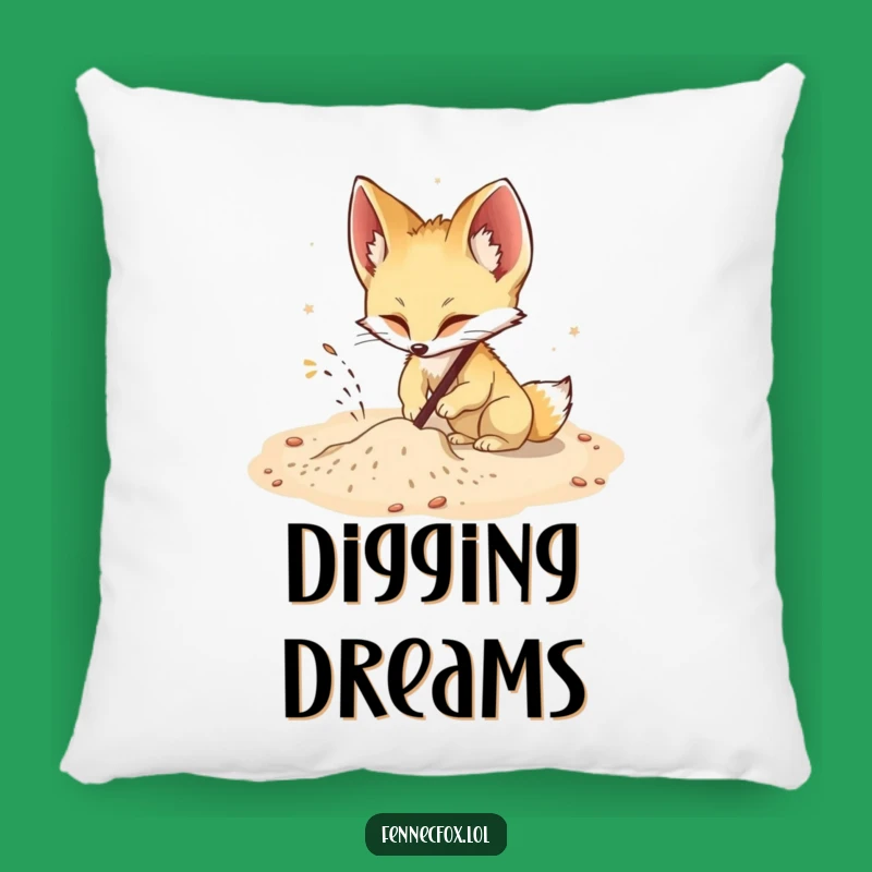 Funny Fennec Fox Digging Pillow: Cozy Comfort with a Funny Boost!