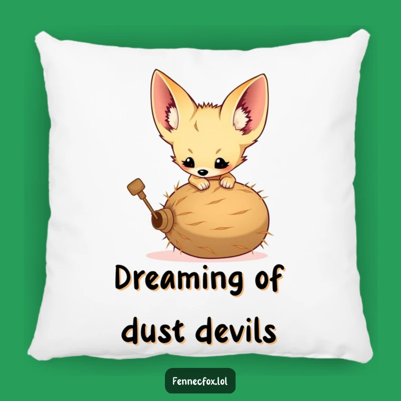 Funny Fennec Fox Pillow - Cozy Desert Critter Comfort Gift