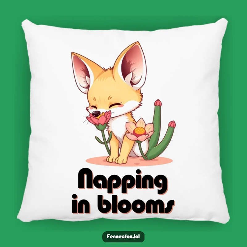 Funny Fennec Fox Pillow: Cozy Desert Friend, Snuggly Funny Gift