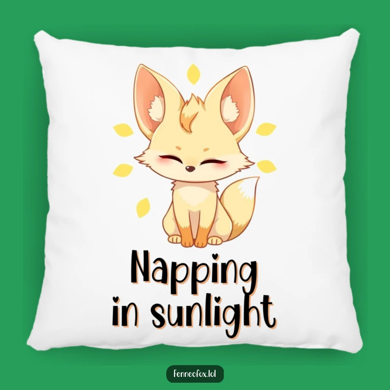 Funny Fennec Fox Pillow: Cozy Slow Blink Character for Comfy Humor