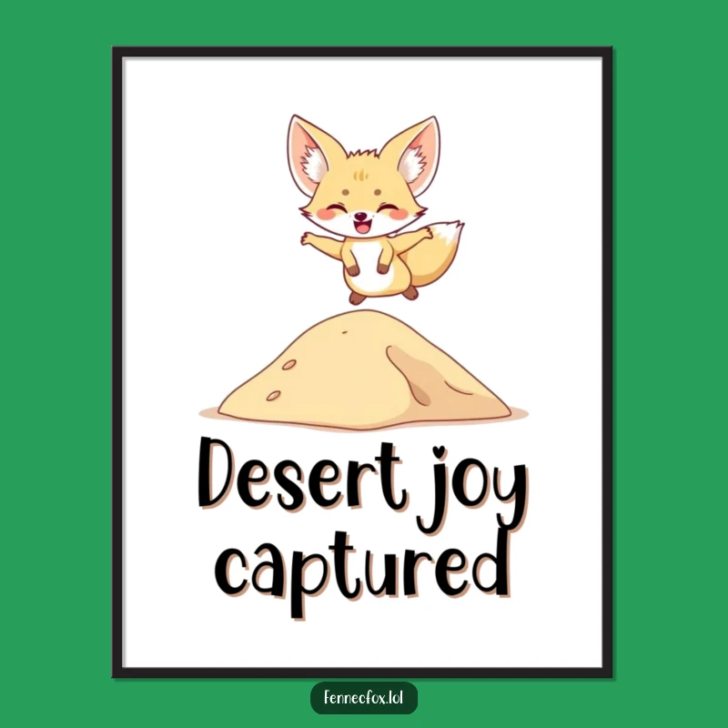 Funny Fennec Fox Art: Instant Desert Joy & Perfect Gift