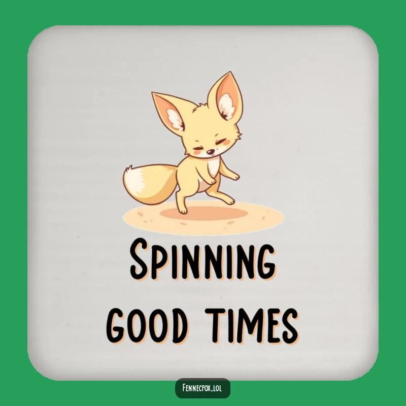 Funny Fennec Fox Tail Drink Coaster: Protect Surfaces with Desert Charm