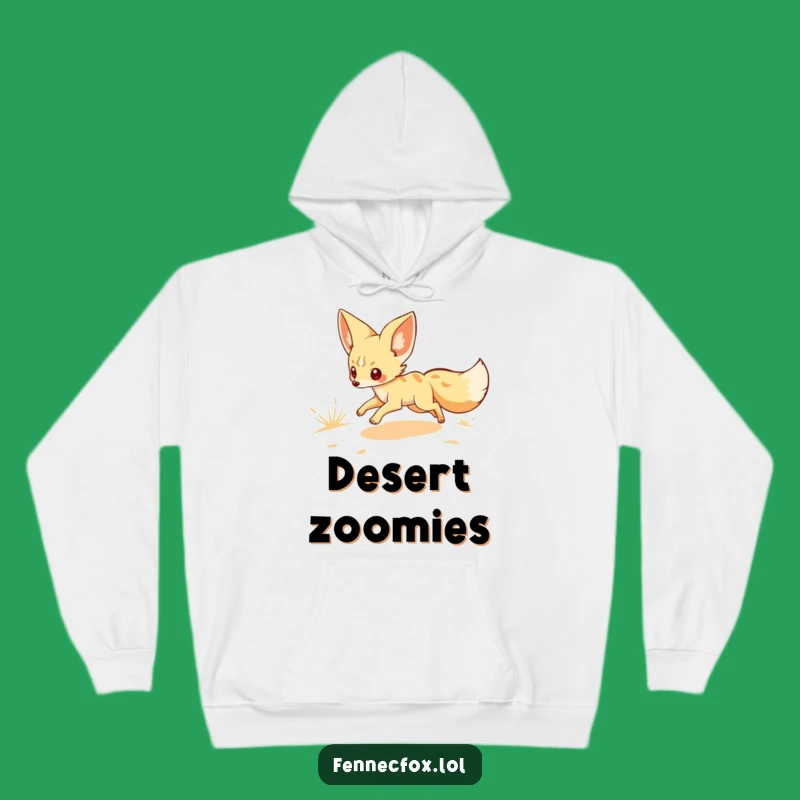 Cozy Funny Fennec Fox Hoodie - Warm Desert Vibes & Humor