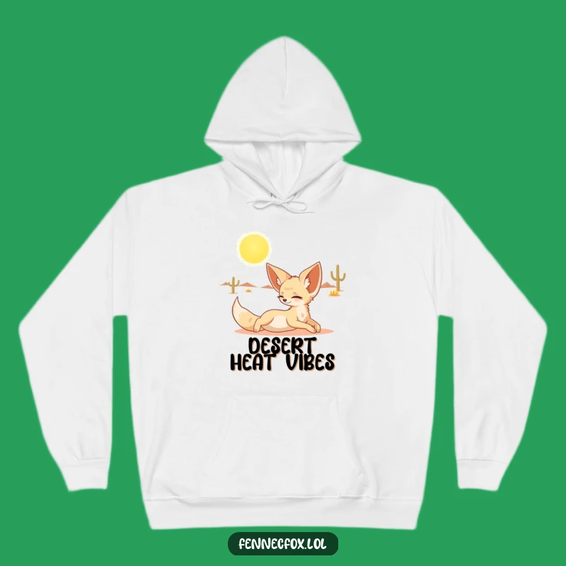 Cozy Funny Fennec Fox Hoodie: Humorous Desert Comfort Wear, Great Gift