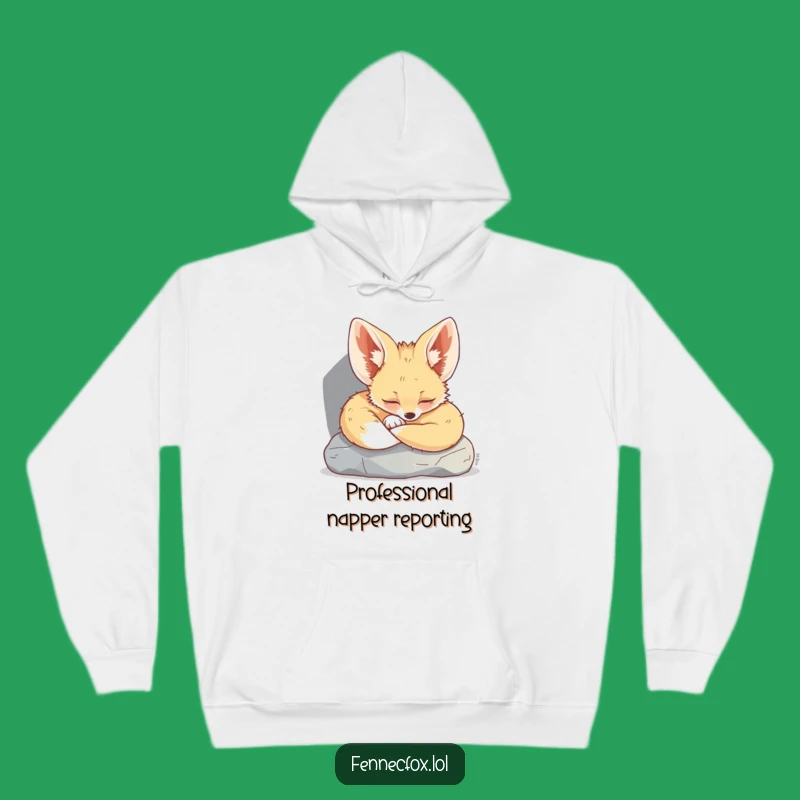 Funny Fennec Fox Hoodie: Cozy Sleeping Desert Fox Sweatshirt, Ultimate Funny Gift