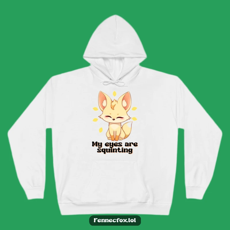 Funny Fennec Fox Hoodie: Cozy Sun-Dazed Character, Ideal Funny Gift