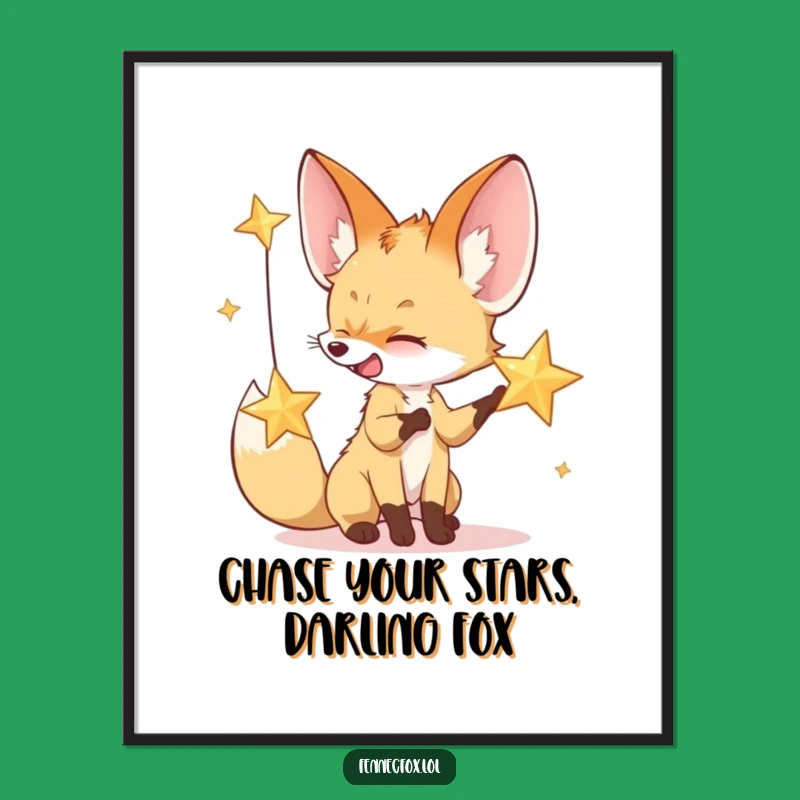 Free Printable Fox Art: Funny Downloadable Decor for Whimsical Desert Nights!
