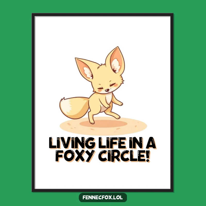 Free Printable Wall Art: Fennec Fox Decor, Hilarious Downloadable Art Gift!