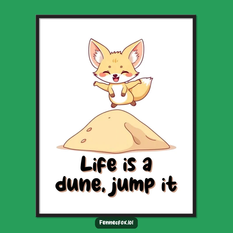 Free Printable Fennec Fox Art: Funny Downloadable Decor for Desert Charm!