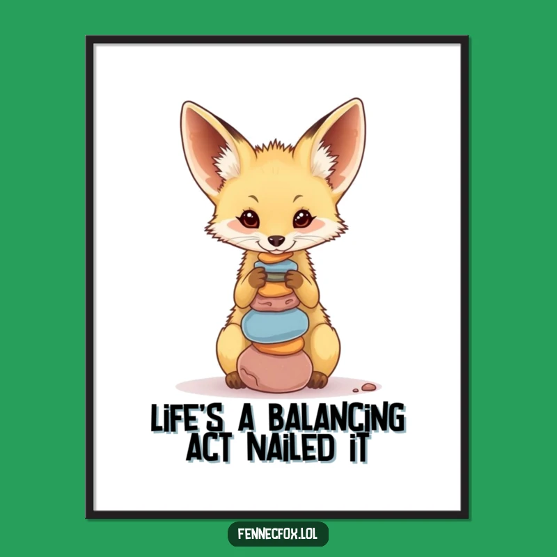 Funny Free Printable Fennec Fox Art - Quirky Downloadable Decor for Any Room
