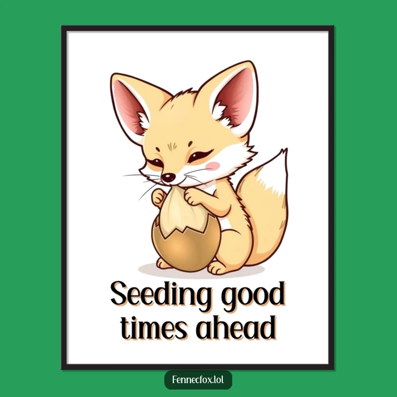 Funny Free Printable Wall Art: Fennec Fox Art, Hilarious Downloadable Decor