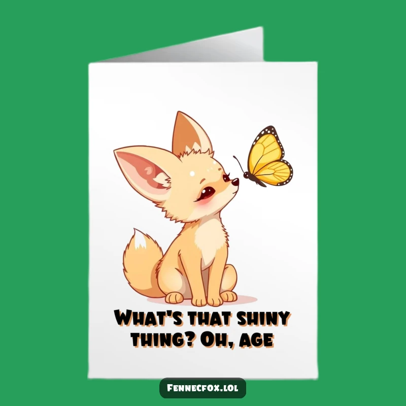 Curious Fennec Fox Birthday Card - Free Printable & Funny Downloadable Gift