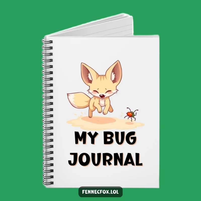 Funny Fennec Fox Beetle Chase Notebook: Jot Down Joyful Ideas!