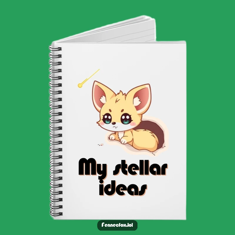 Funny Fennec Fox Comet Notebook: Excited Fox Journal - Creative Humorous Gift