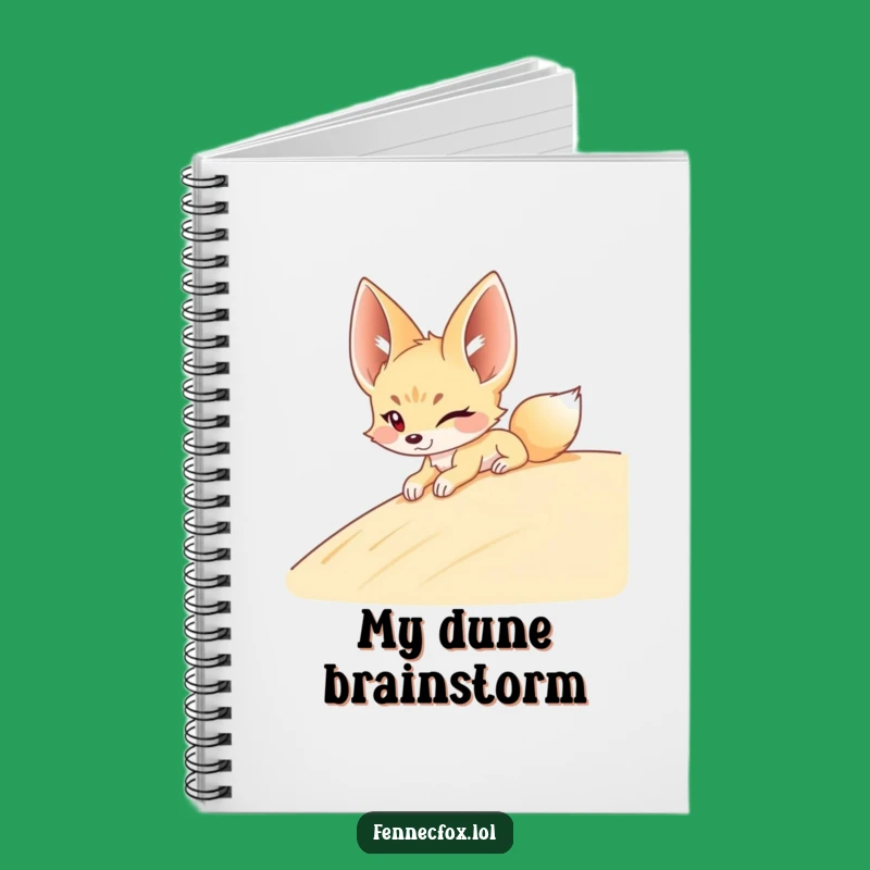 Funny Fennec Fox Dune Notebook - Desert Humor for Your Notes