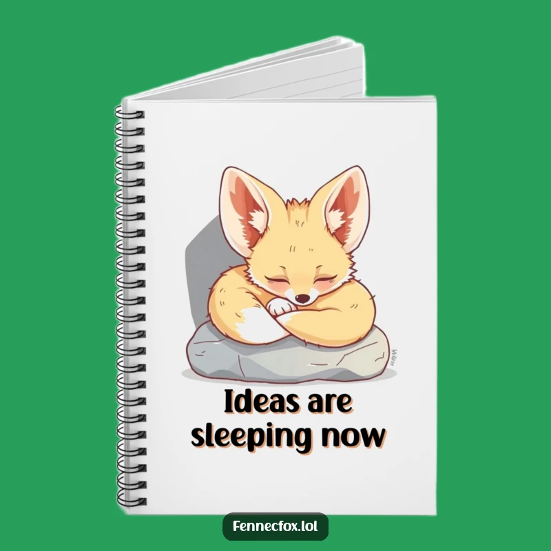 Funny Fennec Fox Notebook: Adorable Sleeping Fox Journal, Perfect Funny Gift