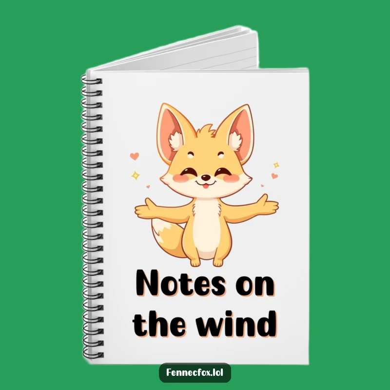 Funny Fennec Fox Notebook: Embrace Breezy Ideas, Perfect for Writers