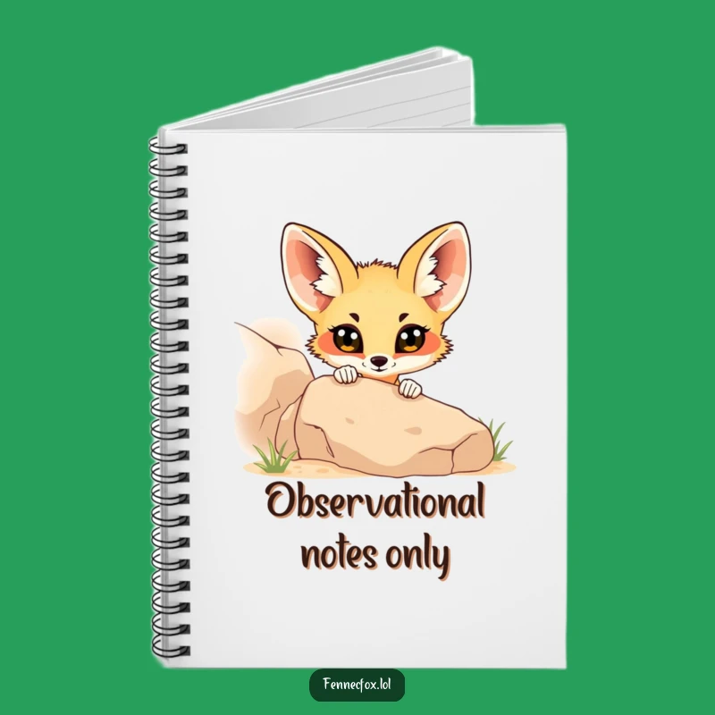 Funny Fennec Fox Peeking Notebook: Jot Down Ideas with Hilarious Curiosity