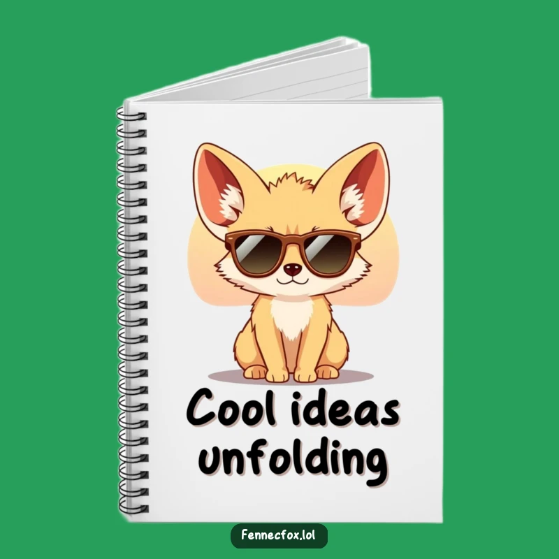 Funny Fennec Fox Sunglasses Notebook: Cool Desert Journal Gift