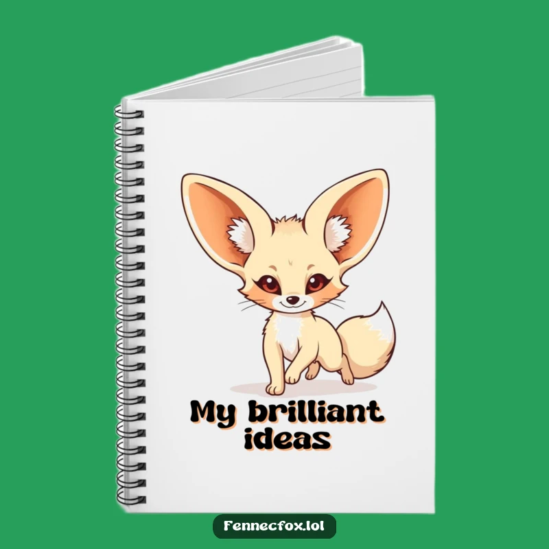 Funny Fennec Fox Tail Chase Notebook: Journal Cartoon Animal Fun, Perfect Gift