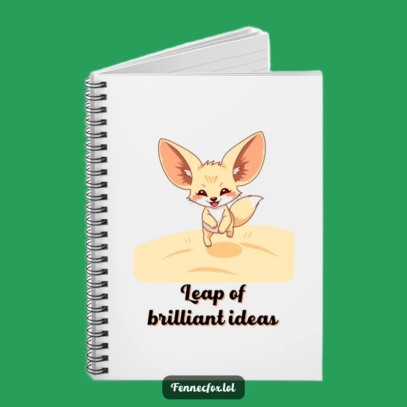 Funny Fennec Fox Leap Notebook: Hilarious Desert Diary Gift for Writers