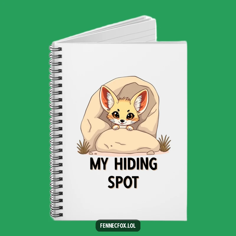Funny Fennec Fox Peeking Notebook: Jot Down Shy & Funny Thoughts!