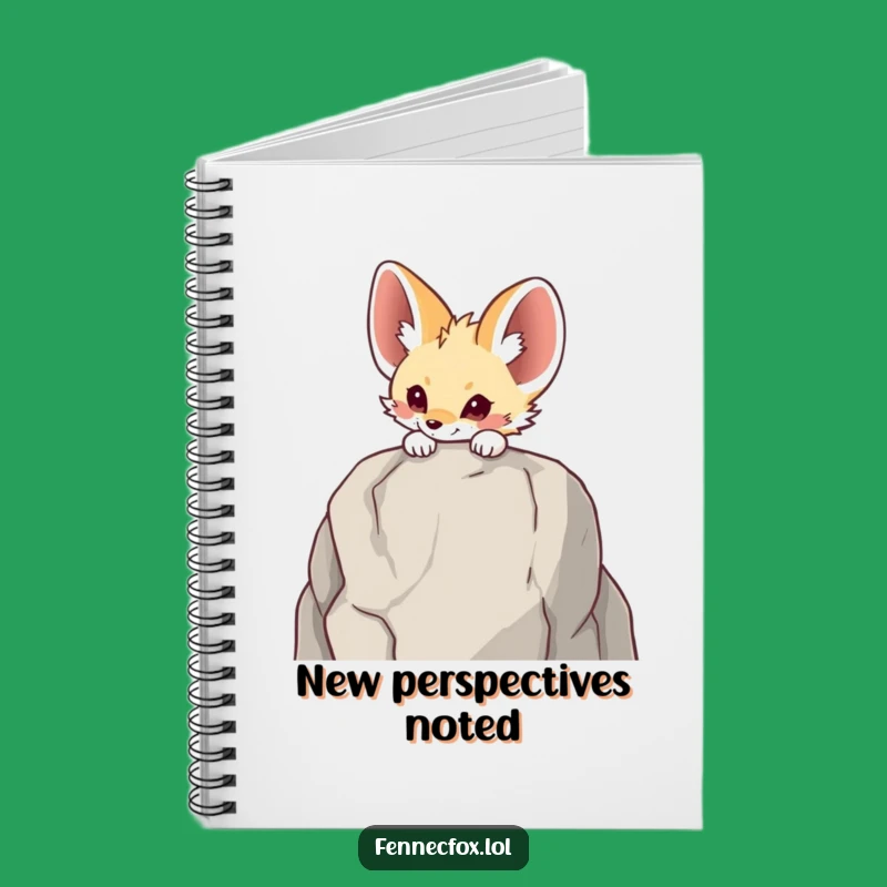 Funny Fennec Fox Peeking Notebook - Hilarious Journal for Curious Minds