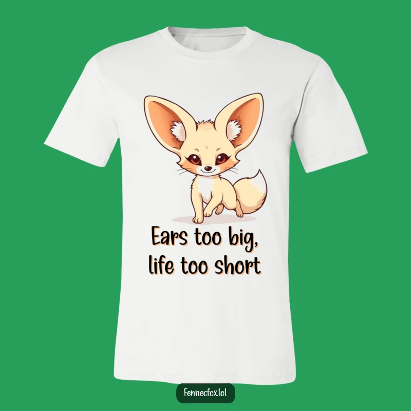 Funny Fennec Fox Tail Chase T-Shirt: Comical Cartoon Animal Tee, Best Gift Ever