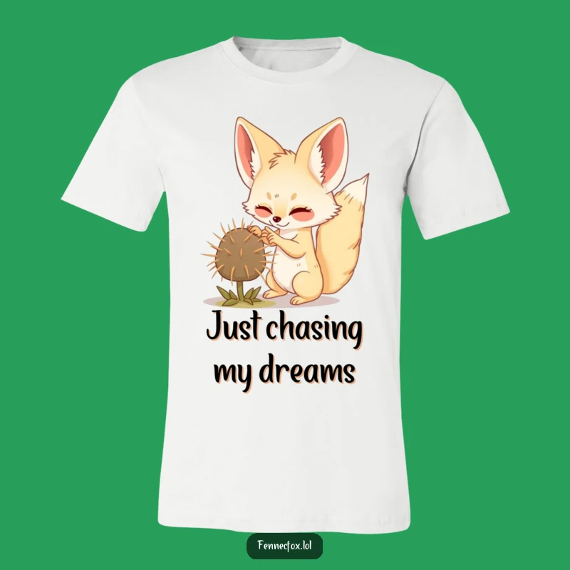 Funny Fennec Fox Batting Tumbleweed T-Shirt: Hilarious Desert Adventure Tee Gift