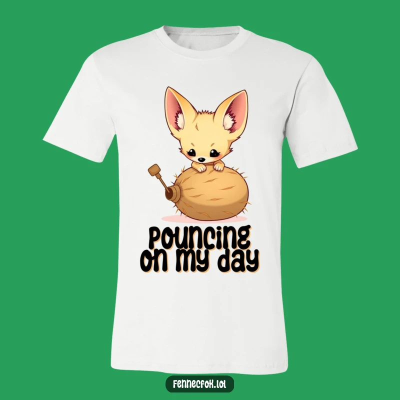 Funny Fennec Fox T-Shirt - Pouncing Playfulness for a Hilarious Gift