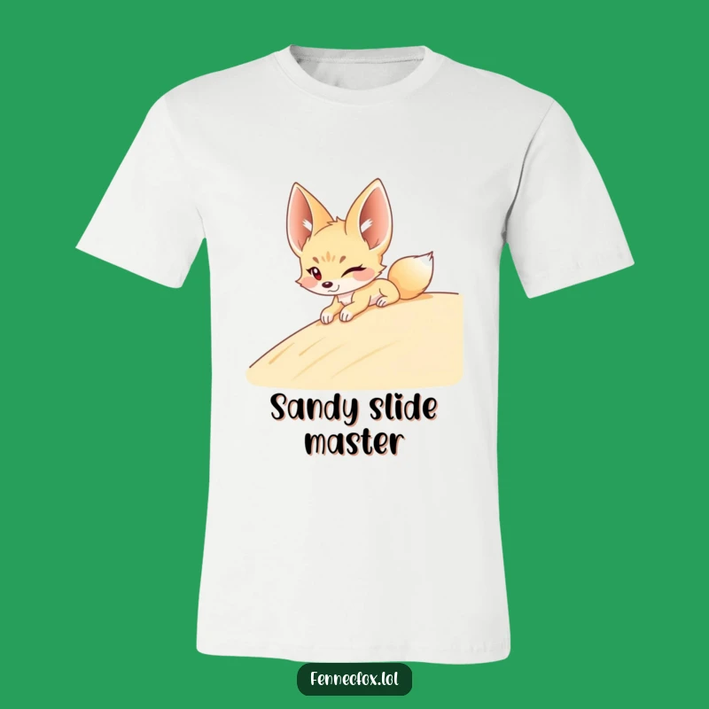 Funny Fennec Fox Winking Dune T-Shirt - Playful Desert Humor Tee