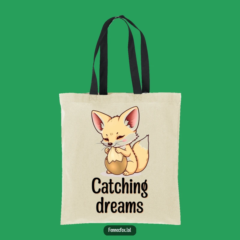 Funny Fennec Fox Tote Bag: Playful Chaser Accessory, Perfect Funny Gift